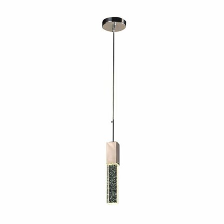 PLC Aliseo Polished Chrome 1 LED Mini Pendant Ceiling Light 92601PC